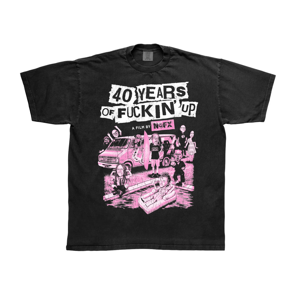 NOFX - NOFX 40 Years of Fuckin' Up T-Shirt (Black)