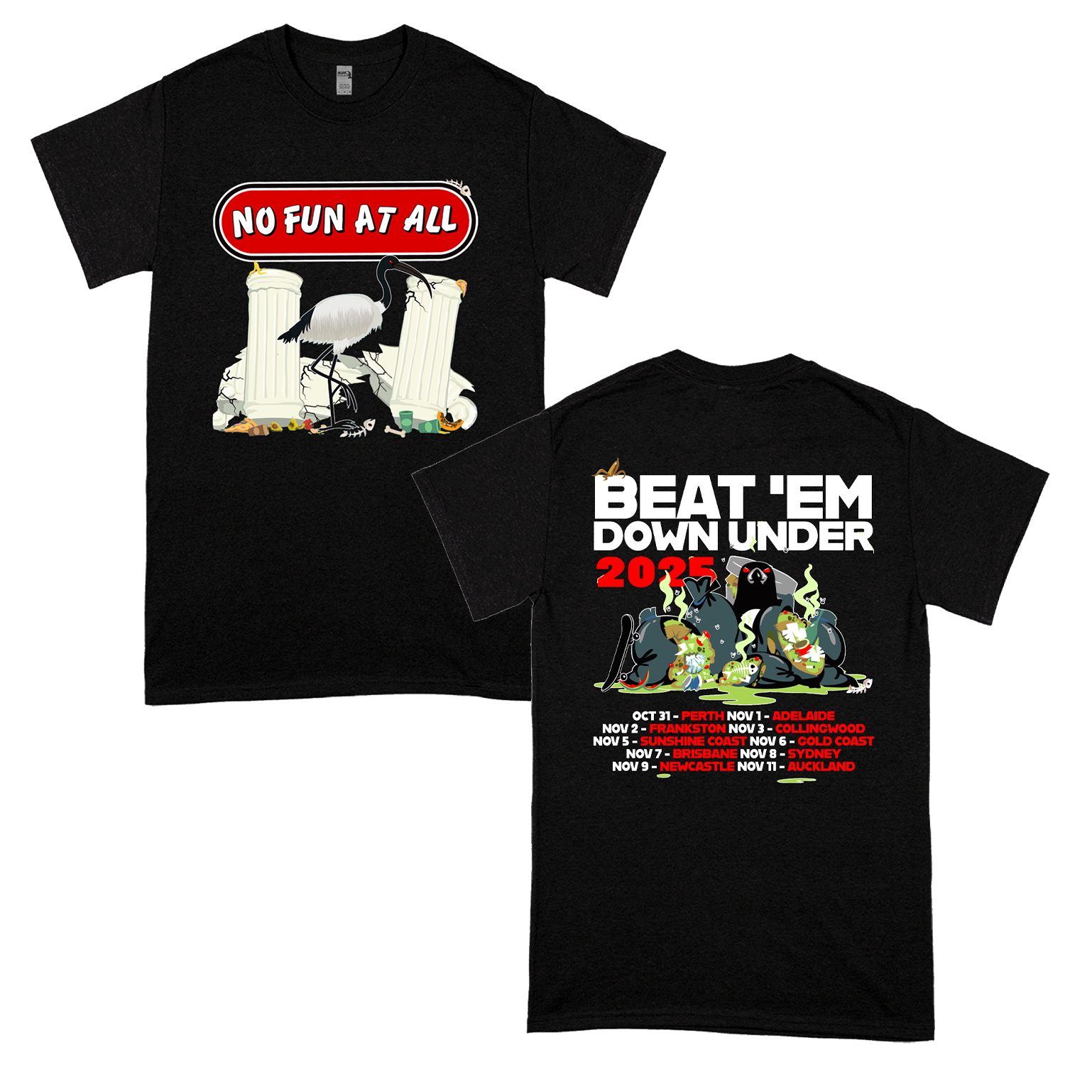 No Fun At All - Tour 2025 Tee (Black)