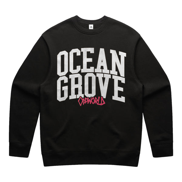 Ocean Grove - Oddworld Collage Crewneck (Black)