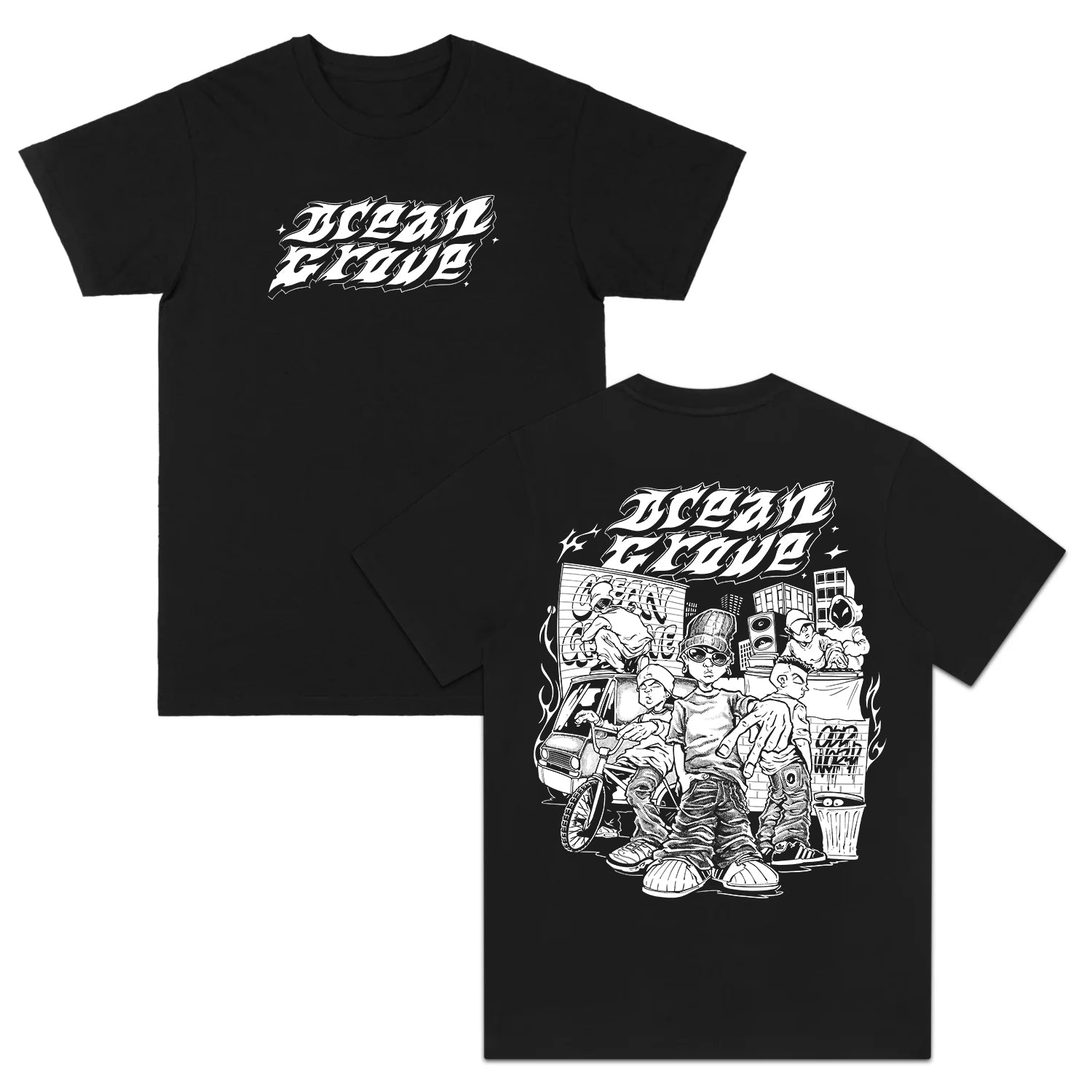 Ocean Grove - Neighbourhood T-Shirt (Black)