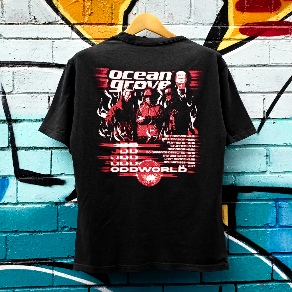 Ocean Grove - Oddworld Tracklist T-Shirt (Black)