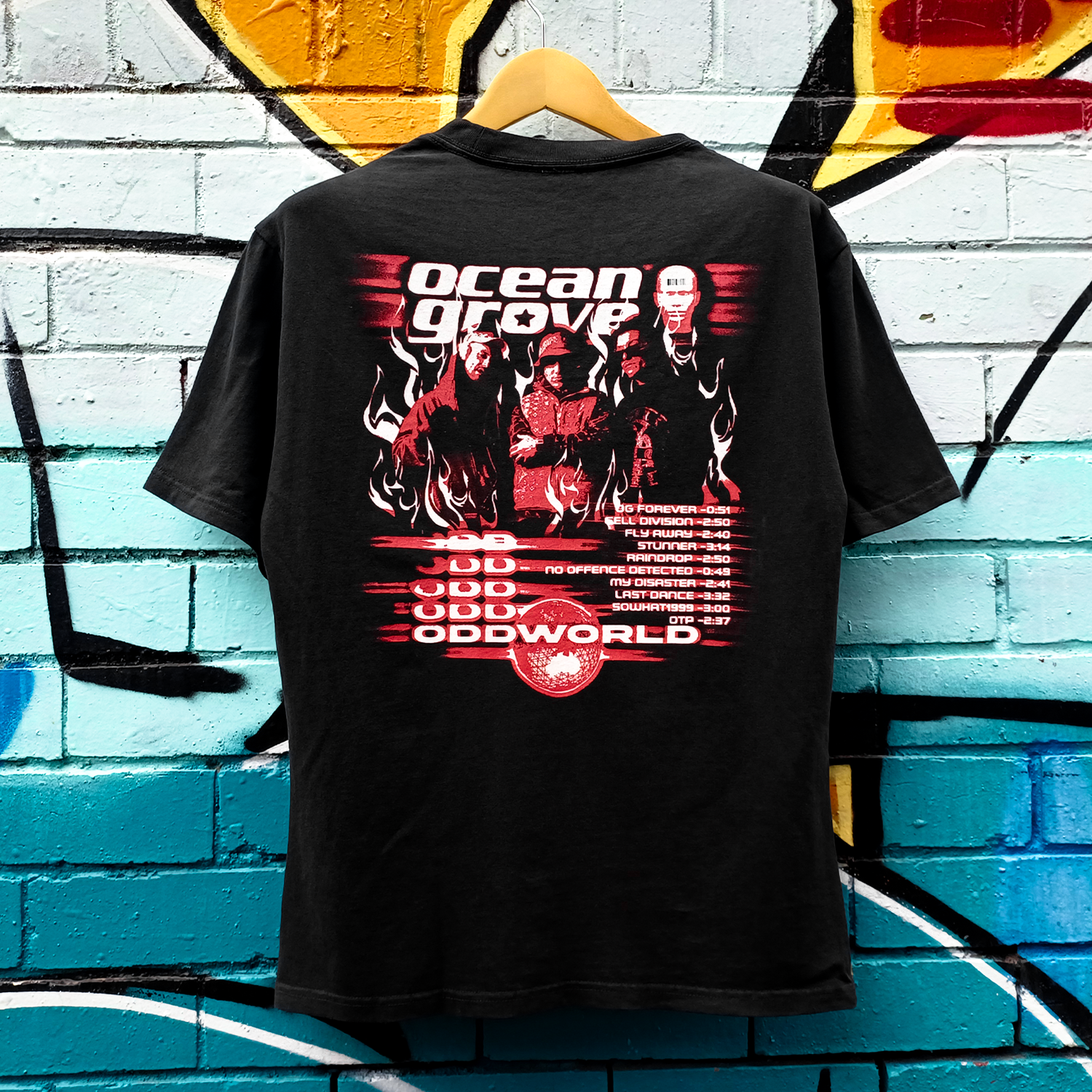 Ocean Grove - Oddworld Tracklist T-Shirt (Black)
