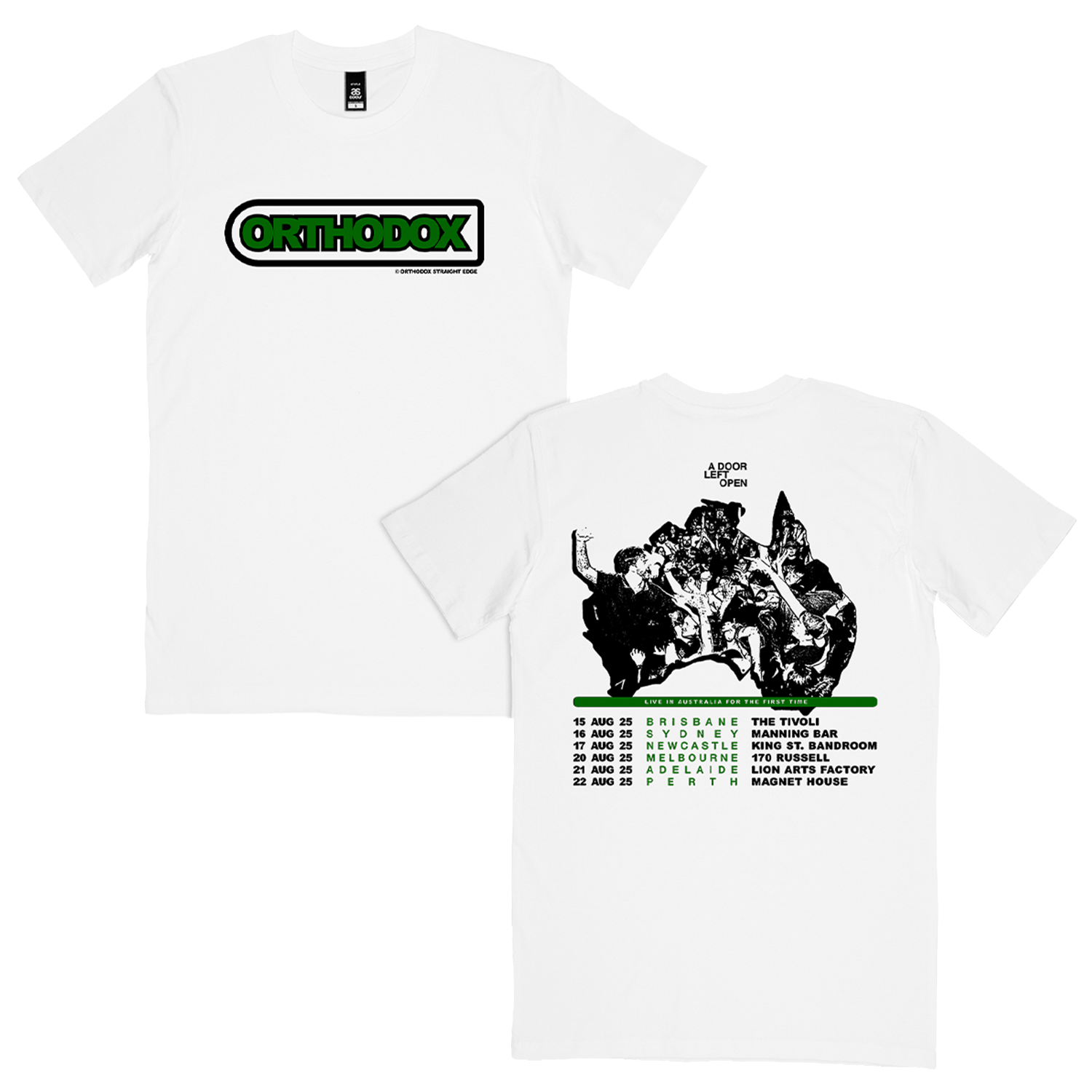 Aus Tour '25 T-Shirt (White)