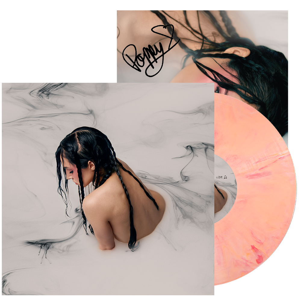 Poppy - Negative Spaces LP (White / Orange / Red Marble Blend Vinyl) + Signed Artwork