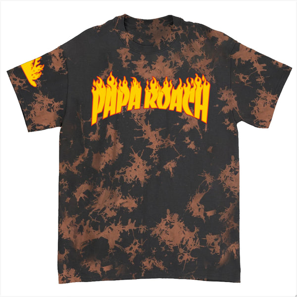 Papa Roach - Firestarter Dye Tee (Black/Orange)