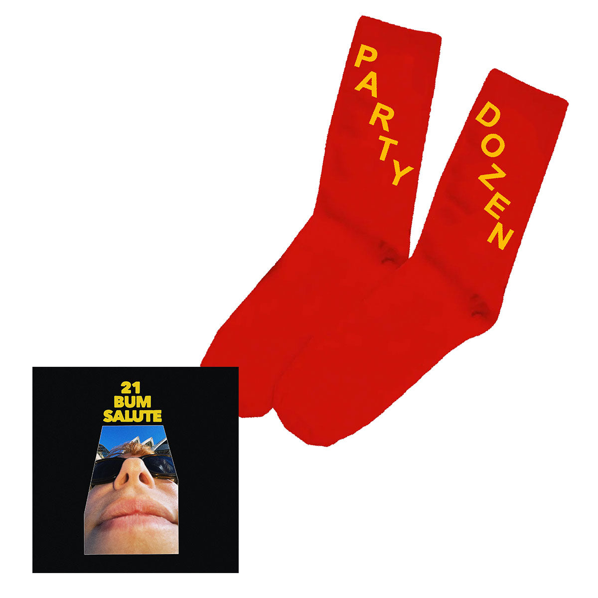 Party Dozen Socks (Red) + Digital Download