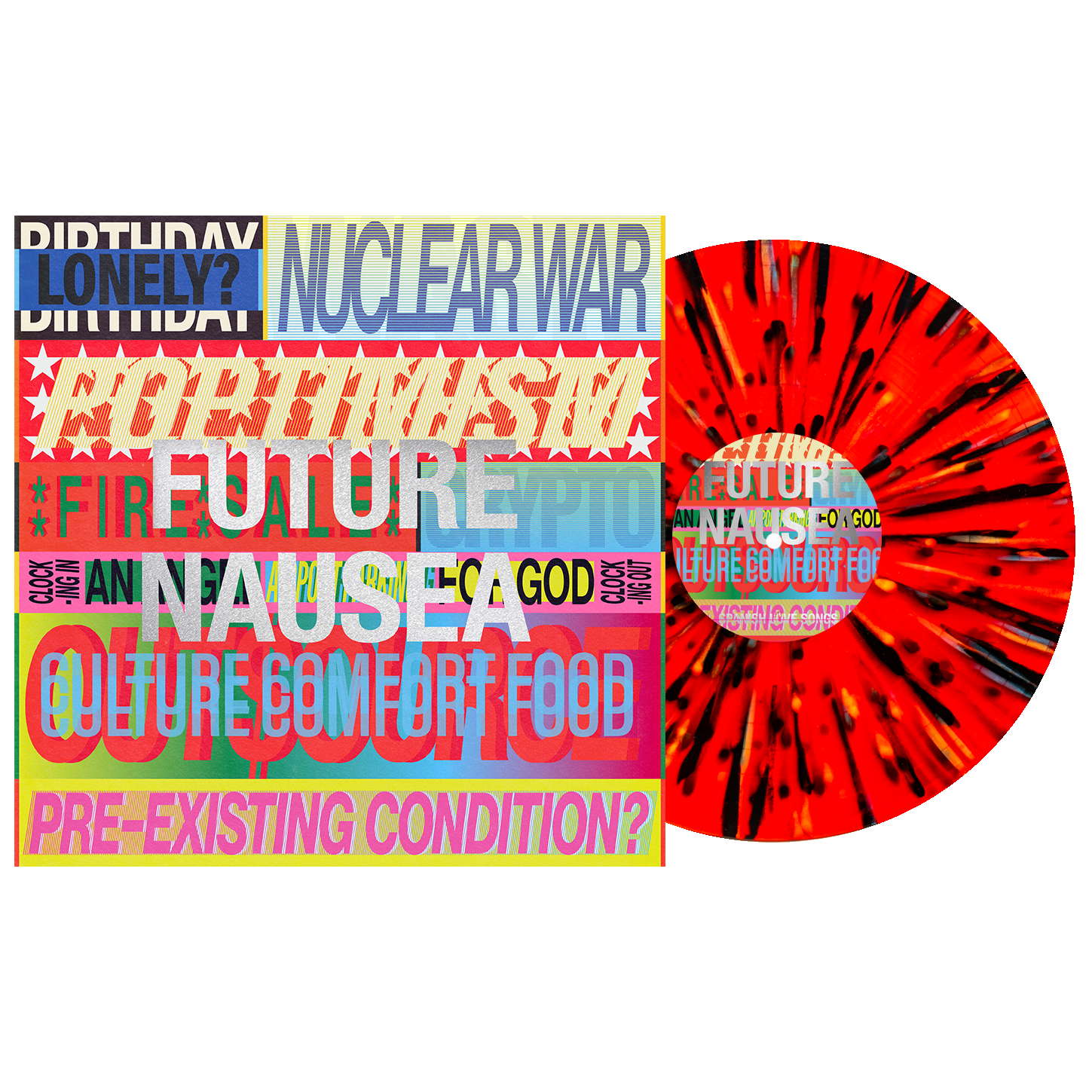 Spanish Love Songs - Future Nausea LP (Blood Red w/ Rainbow Splatter Vinyl)