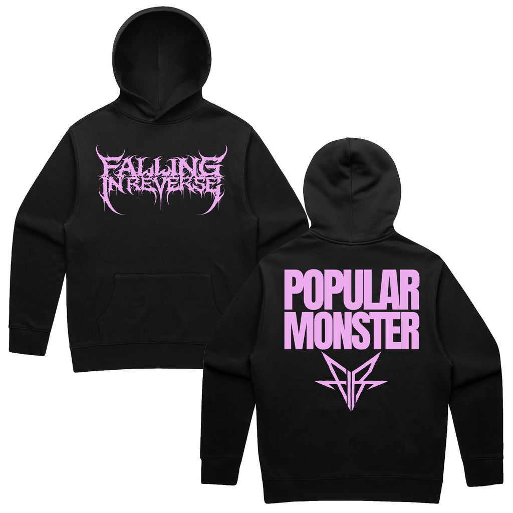 Falling In Reverse - Popular Monster Text Hoodie (Black)