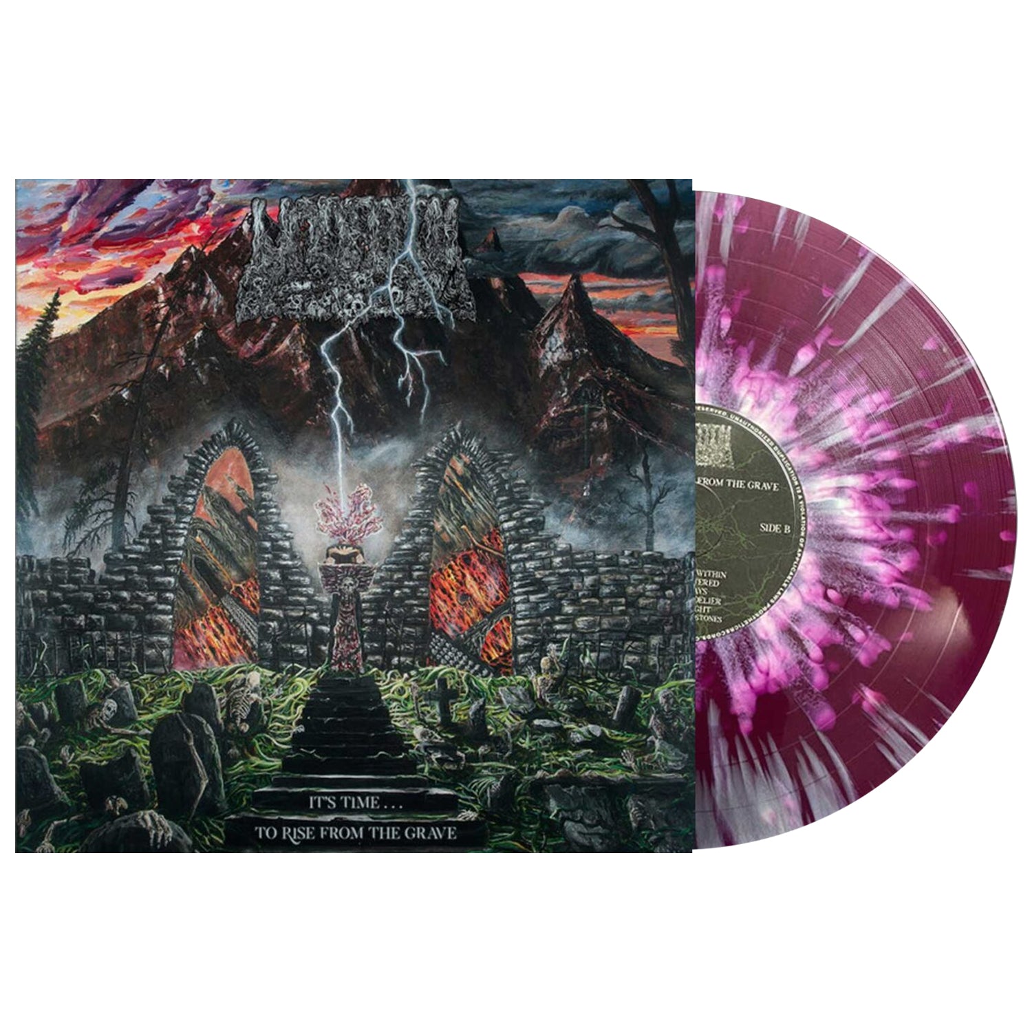 Undeath - It's Time...To Rise From the Grave 12" LP (Rochester Lilac Vinyl)