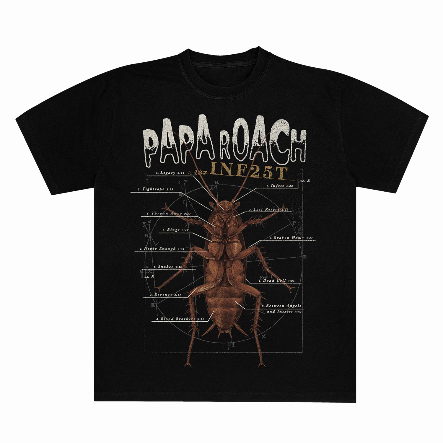 Papa Roach - Inf25t Dissection T-Shirt (Black)