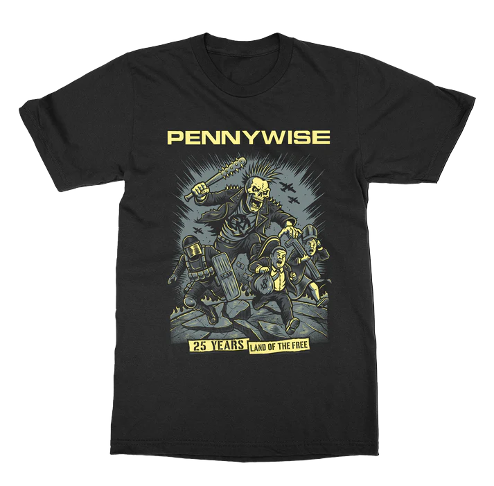Pennywise - Land of the Free 25YR Anniv. Tee - Front