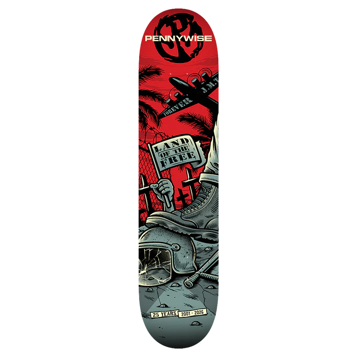 Pennywise - Land of the Free 25YR Anniversary Skate Deck