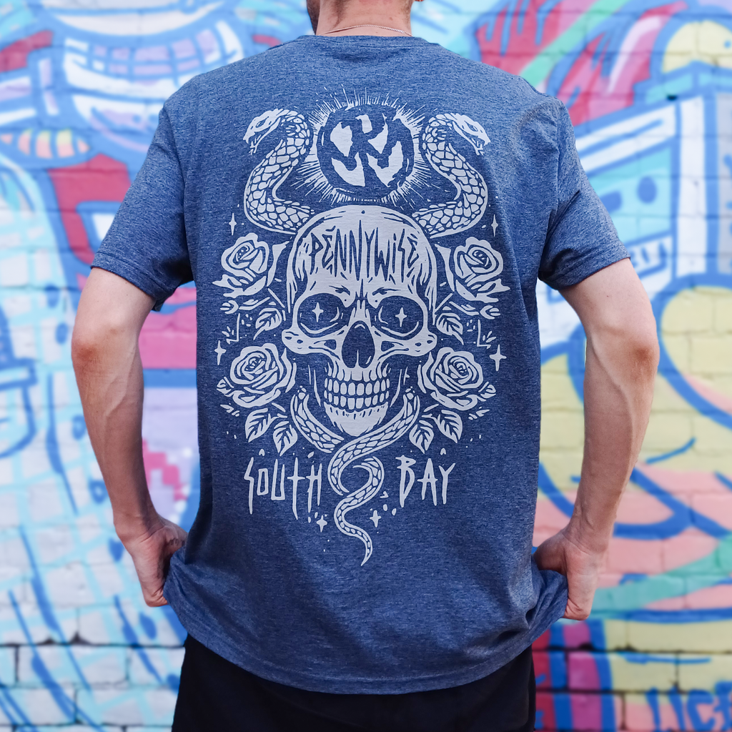 Pennywise - Snake Skull T-Shirt (Dark Heather)