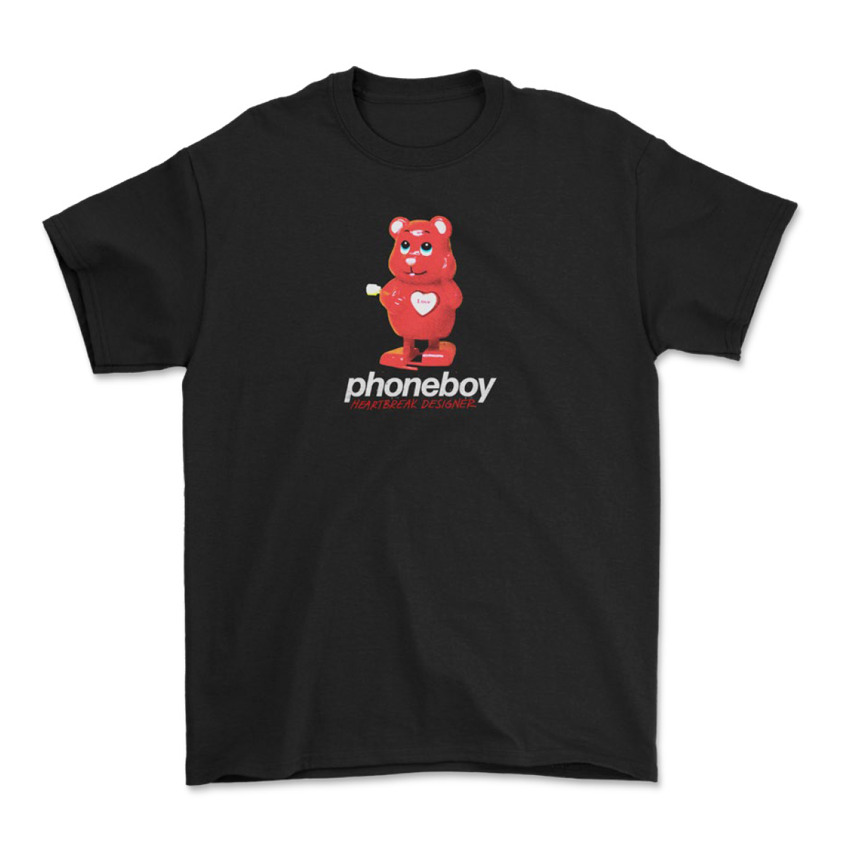 Phoneboy - Heartbreak Designer T-Shirt (Black)