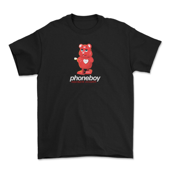 Phoneboy - Heartbreak Designer T-Shirt (Black)