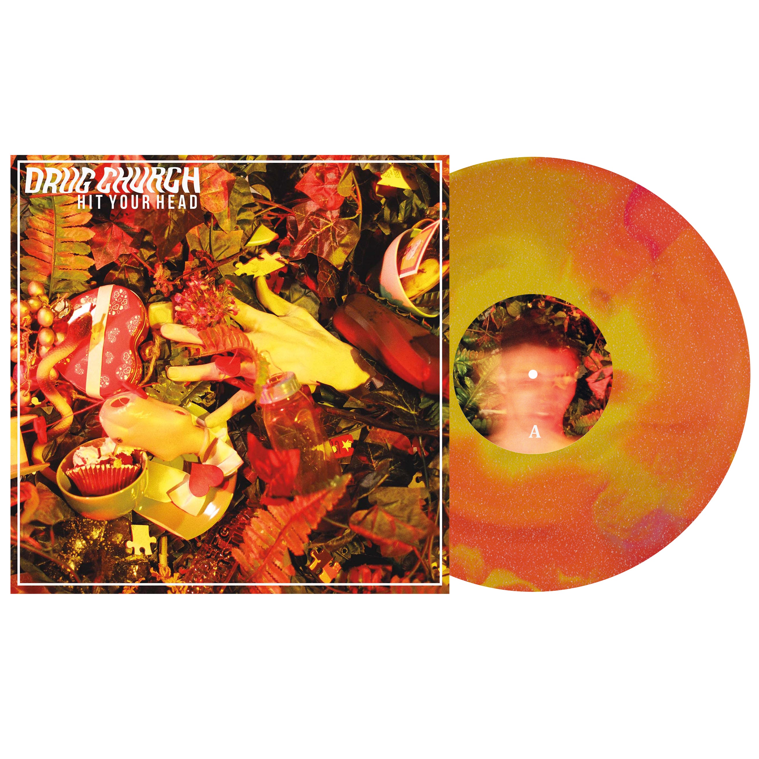 Drug Church - Hit Your Head LP (Canary Yellow/Neon Pink/Violet aside/bside w/ Glitter Vinyl)