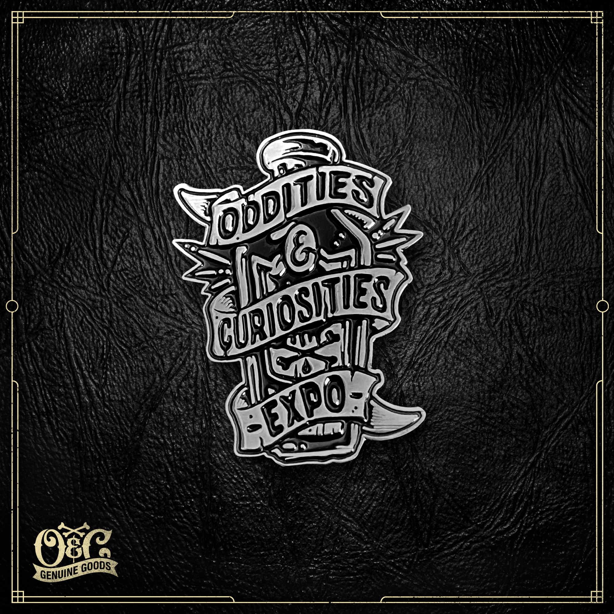 The Oddities & Curiosities Expo - Poison Bottle Enamel Pin