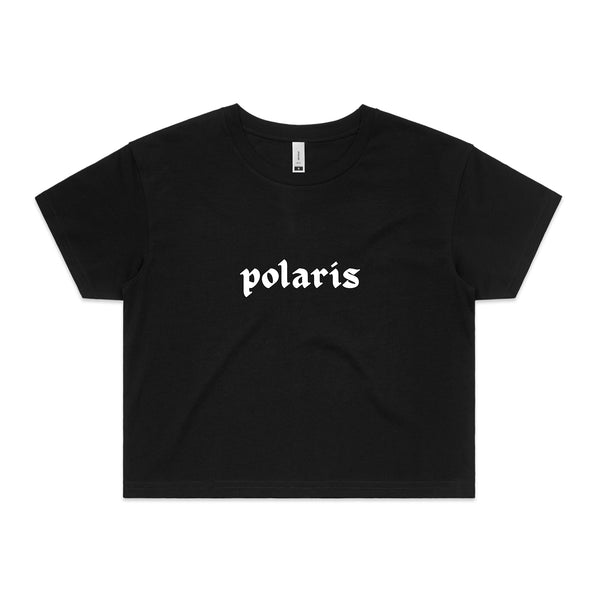Polaris - Logo Womens Crop Tee (Black)