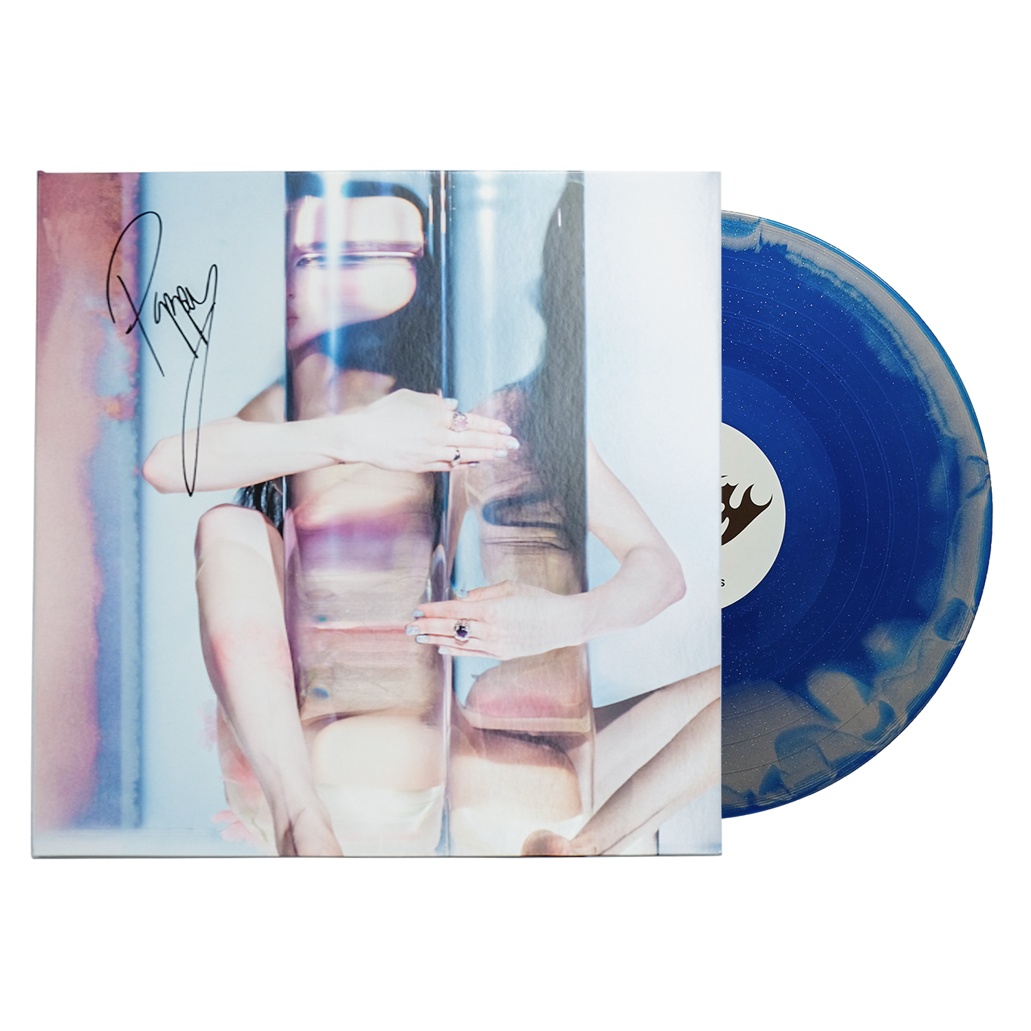 Poppy - Empty Hands LP (Blue + Silver Side A/B w/ Glitter Vinyl) - Signed