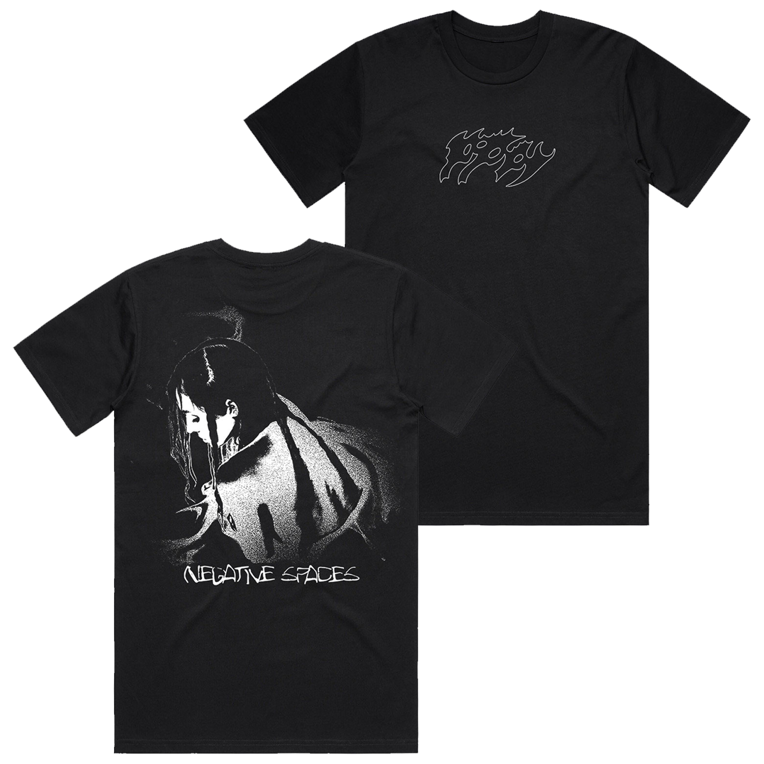 Poppy - Negative Spaces T-Shirt (Black)