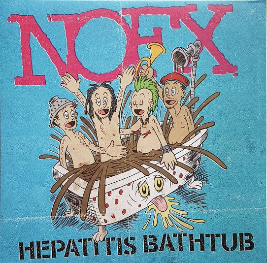 NOFX - Hepatitis Bathtub 7" (Red / Blue Swirl Vinyl)