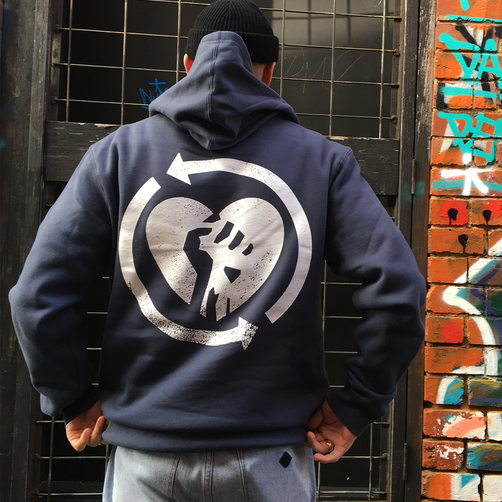 Rise Against - Heartfist Pullover Hoodie (Petrol Blue)