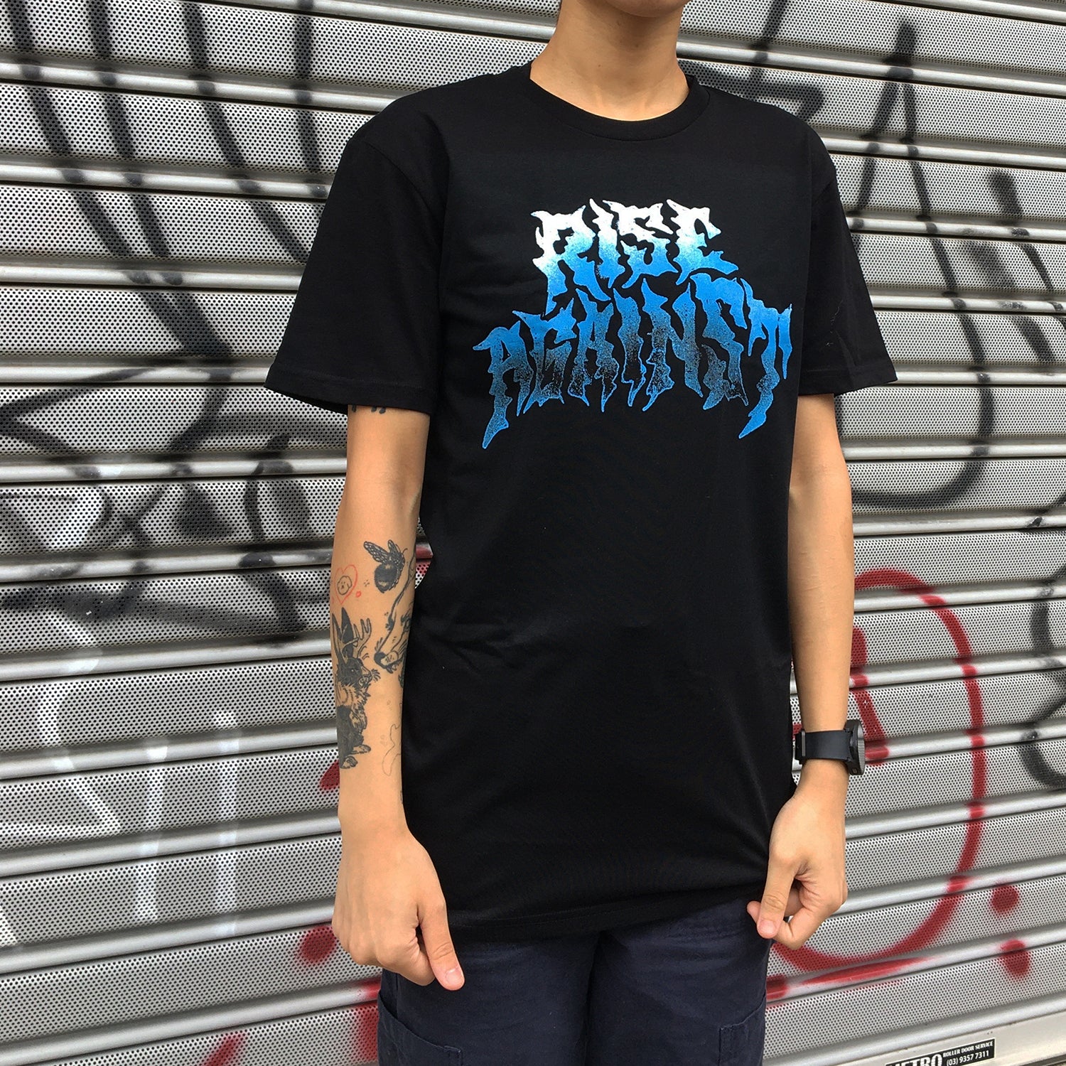 Rise Against - Flamed Heartfist T-Shirt (Black)