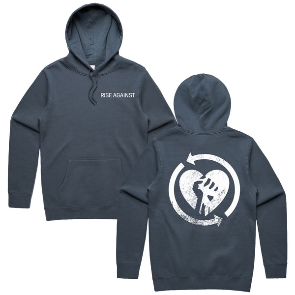 Rise Against - Heartfist Pullover Hoodie (Petrol Blue)