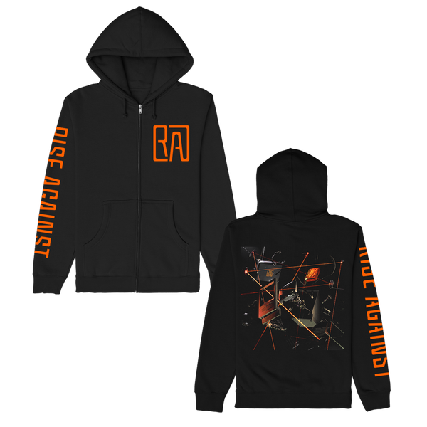 Rise Against - Ricochet Zip-Up Hoodie (Black)