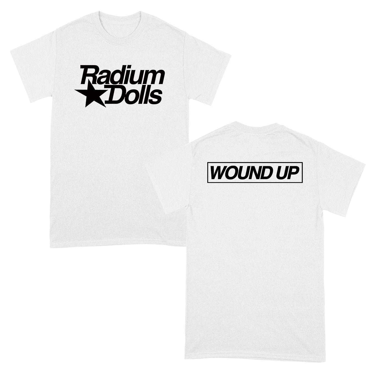 Radium Dolls - Wound Up T-Shirt (White With Black Print)