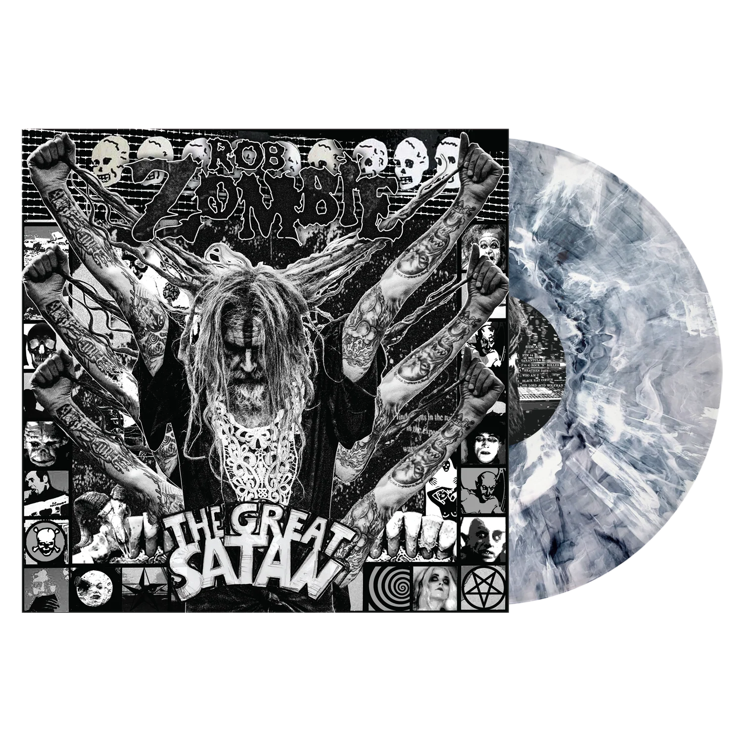 Rob Zombie - The Great Satan LP (Bleach Marbled Vinyl)