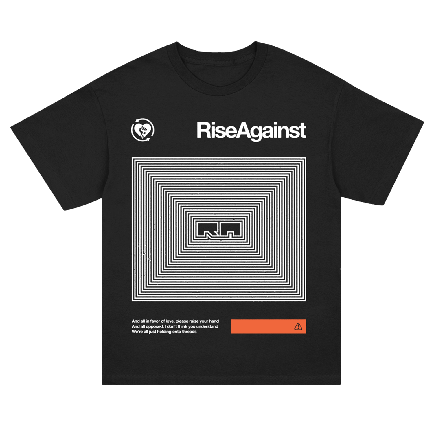 Rise Against - Holding onto Threads T-Shirt (Black)