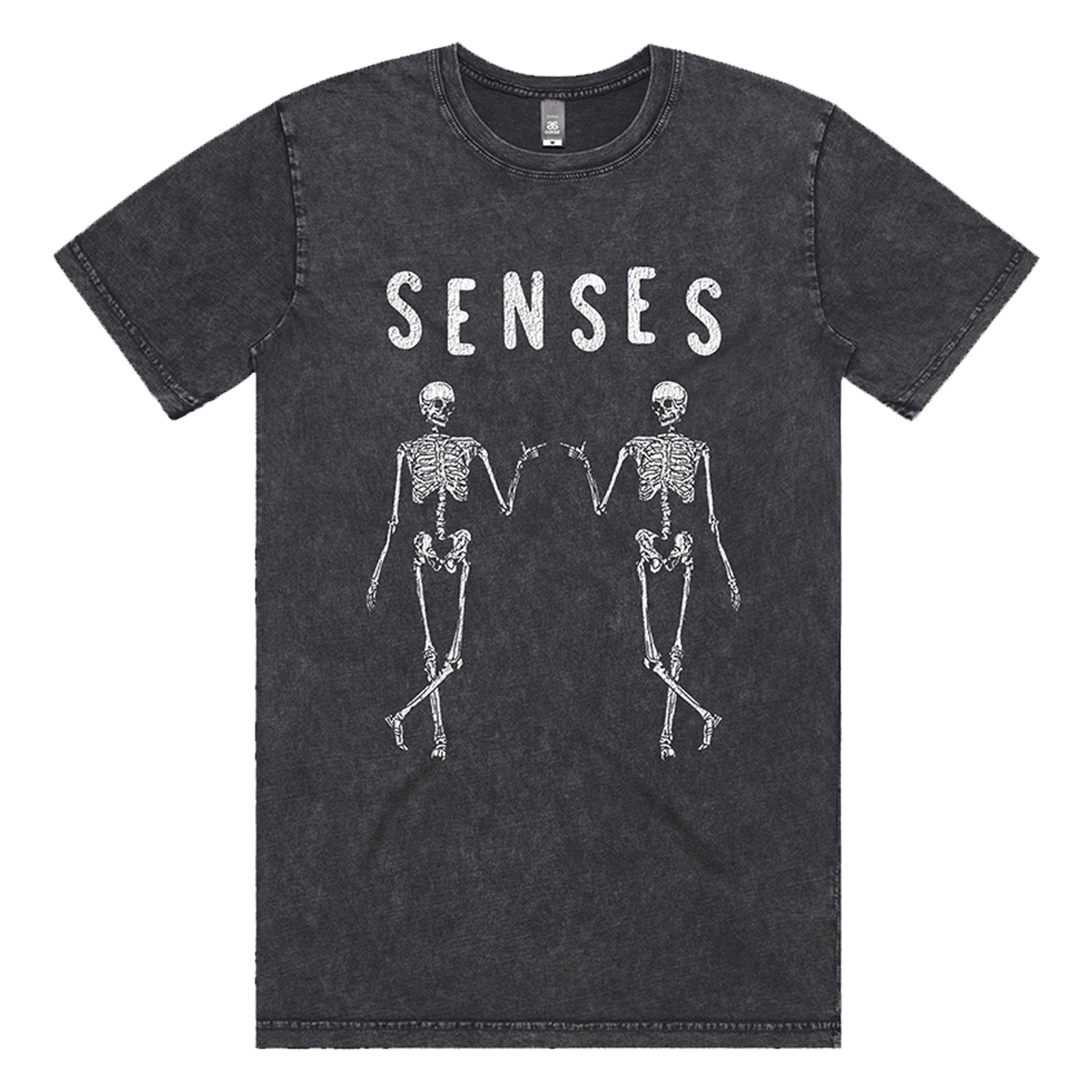 Senses - Skelly T-Shirt (Black Stone Wash)