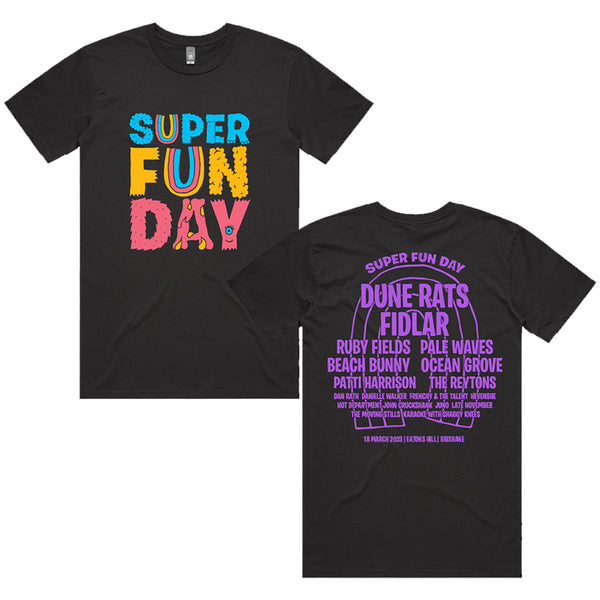 Super Fun Day Festival - Super Fun Day Event 2023 T-Shirt (Black)