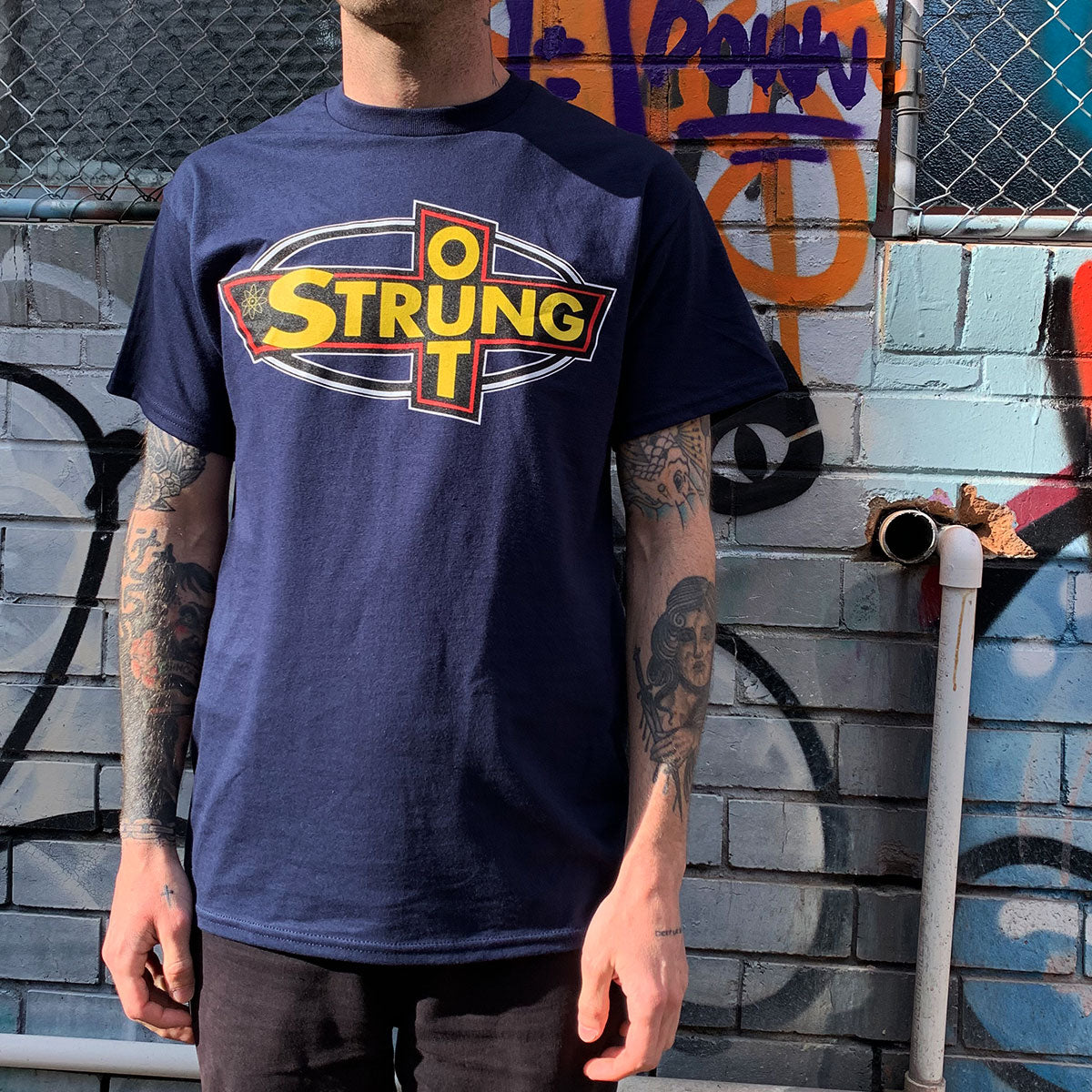 Strung Out - OG Logo T-Shirt (Navy)