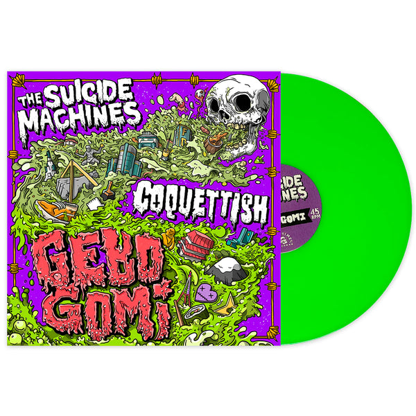 The Suicide Machines / Coquettish - Gebo Gomi LP (Neon Green Splatter Vinyl)