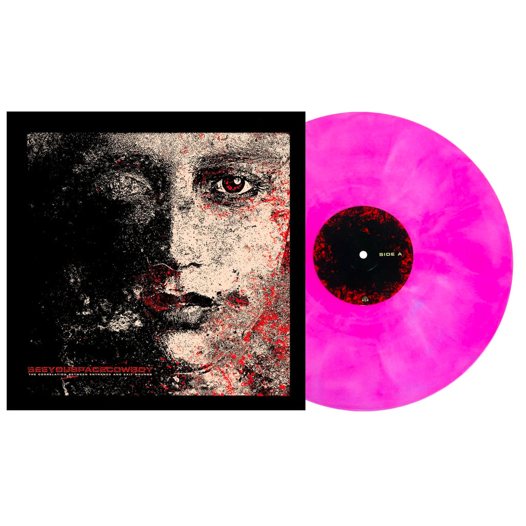 SeeYouSpaceCowboy - The Correlation Between Entrance and Exit Wounds 12" (Neon Magenta, White & Cyan Blue Galaxy)