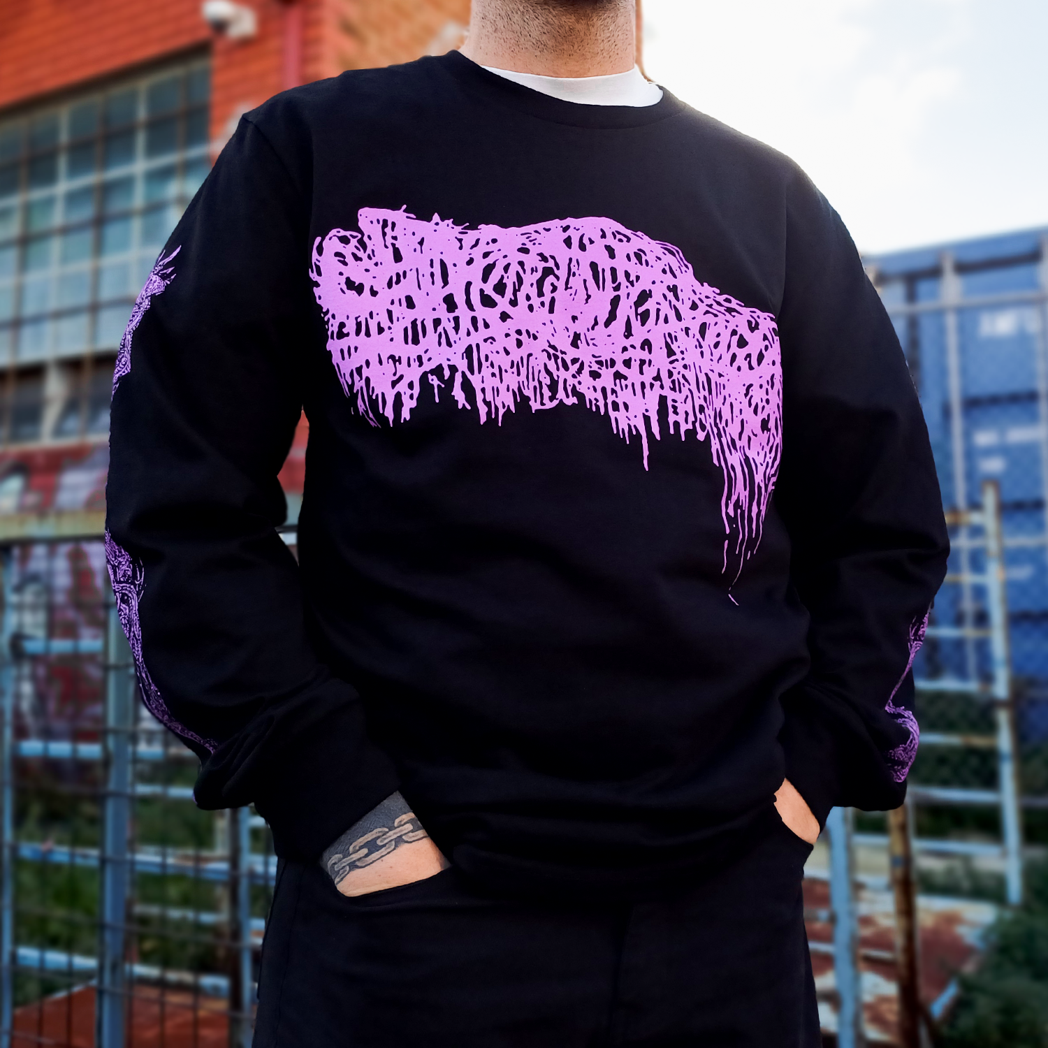 Sanguisugabogg - Purple Demon Longsleeve (Black)