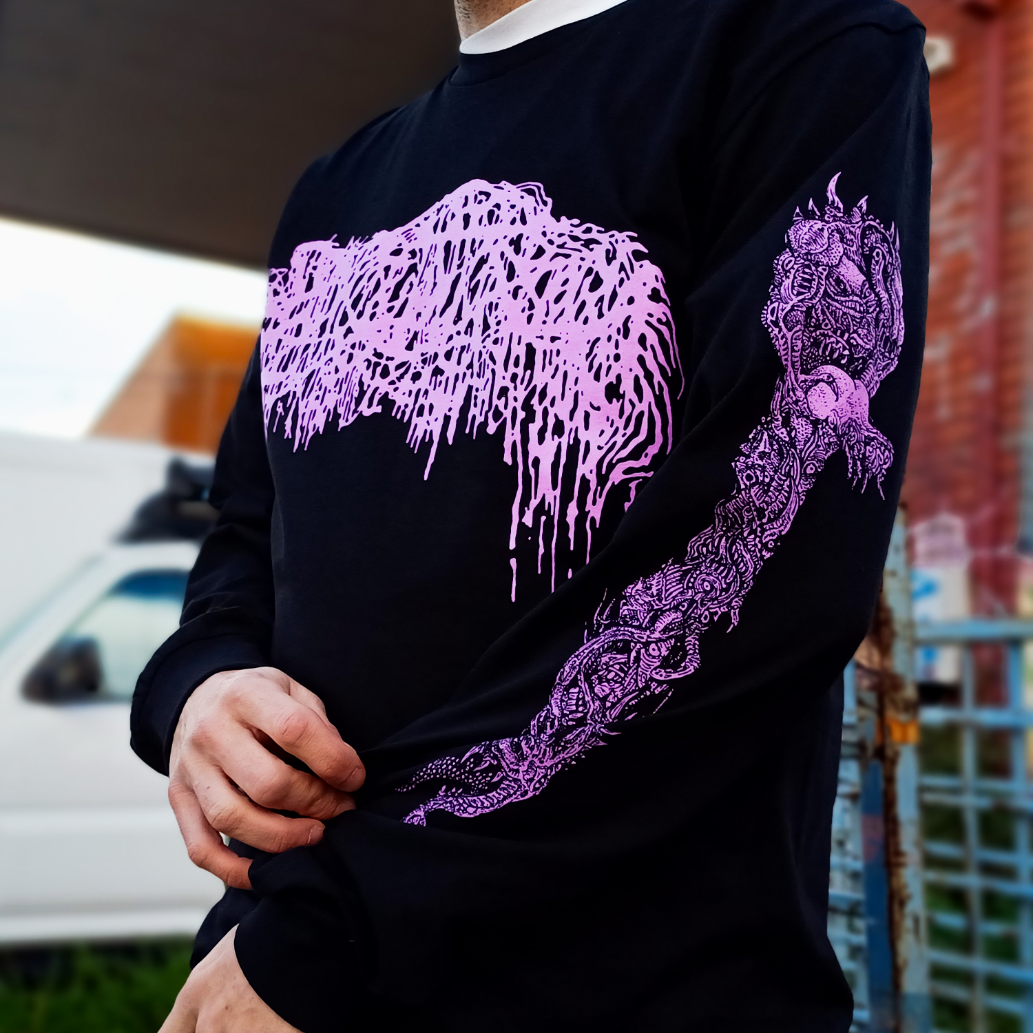 Sanguisugabogg - Purple Demon Longsleeve (Black)