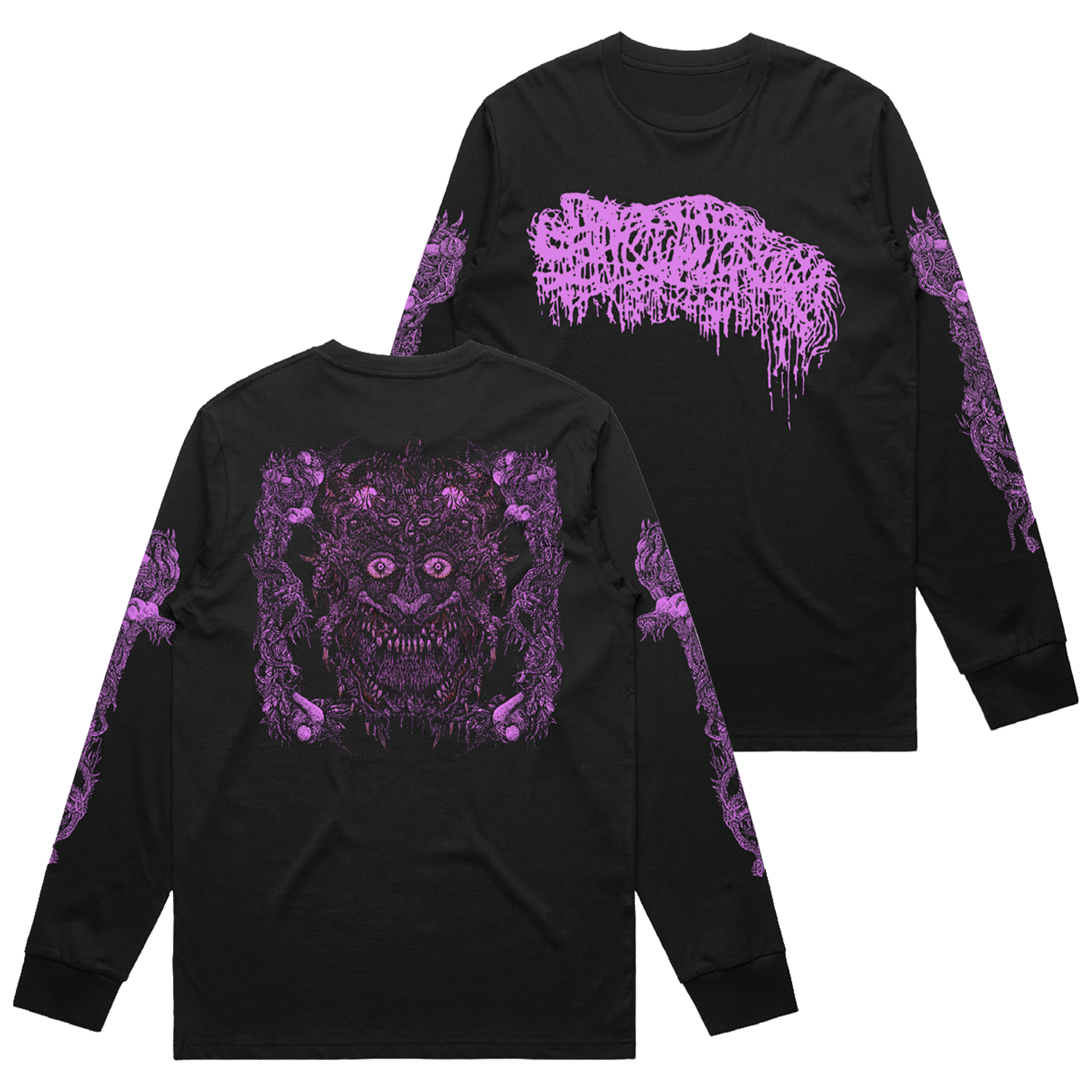 Sanguisugabogg - Purple Demon Longsleeve (Black)
