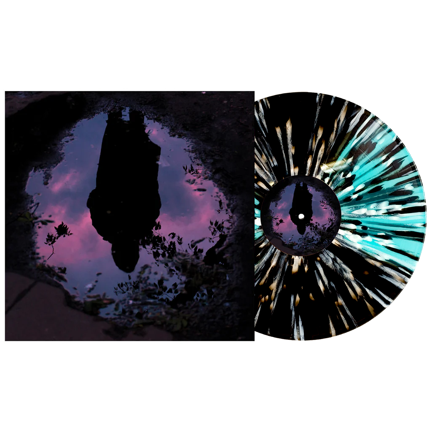 Slow Crush - Aurora LP (Electric Blue Black Ice w/ Black & White Splatter Vinyl)