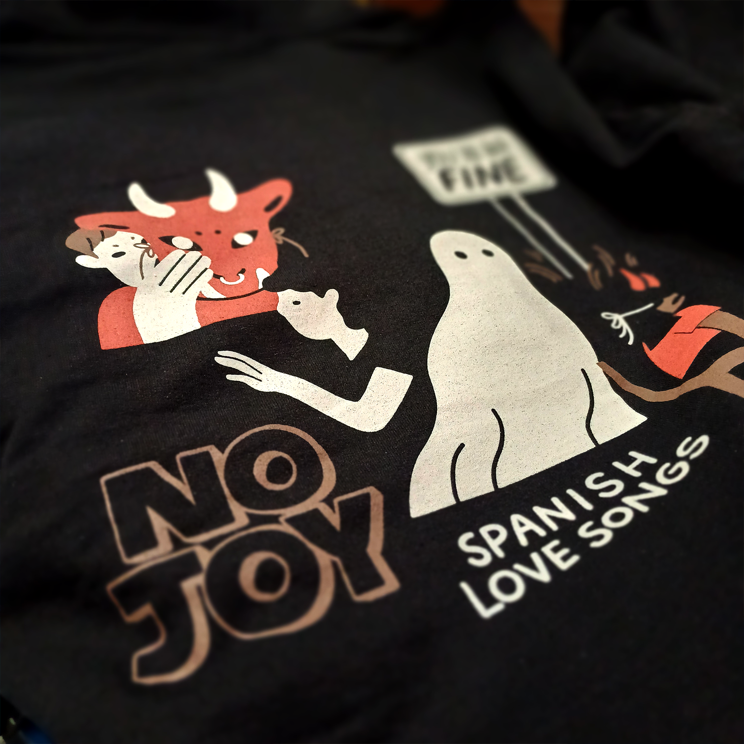 Spanish Love Songs - Ghost Hoodie (Black)