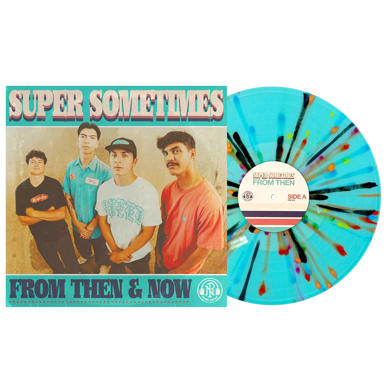 Super Sometimes - From Then & Now LP (Electric Blue w/ Rainbow Splatter Vinyl)