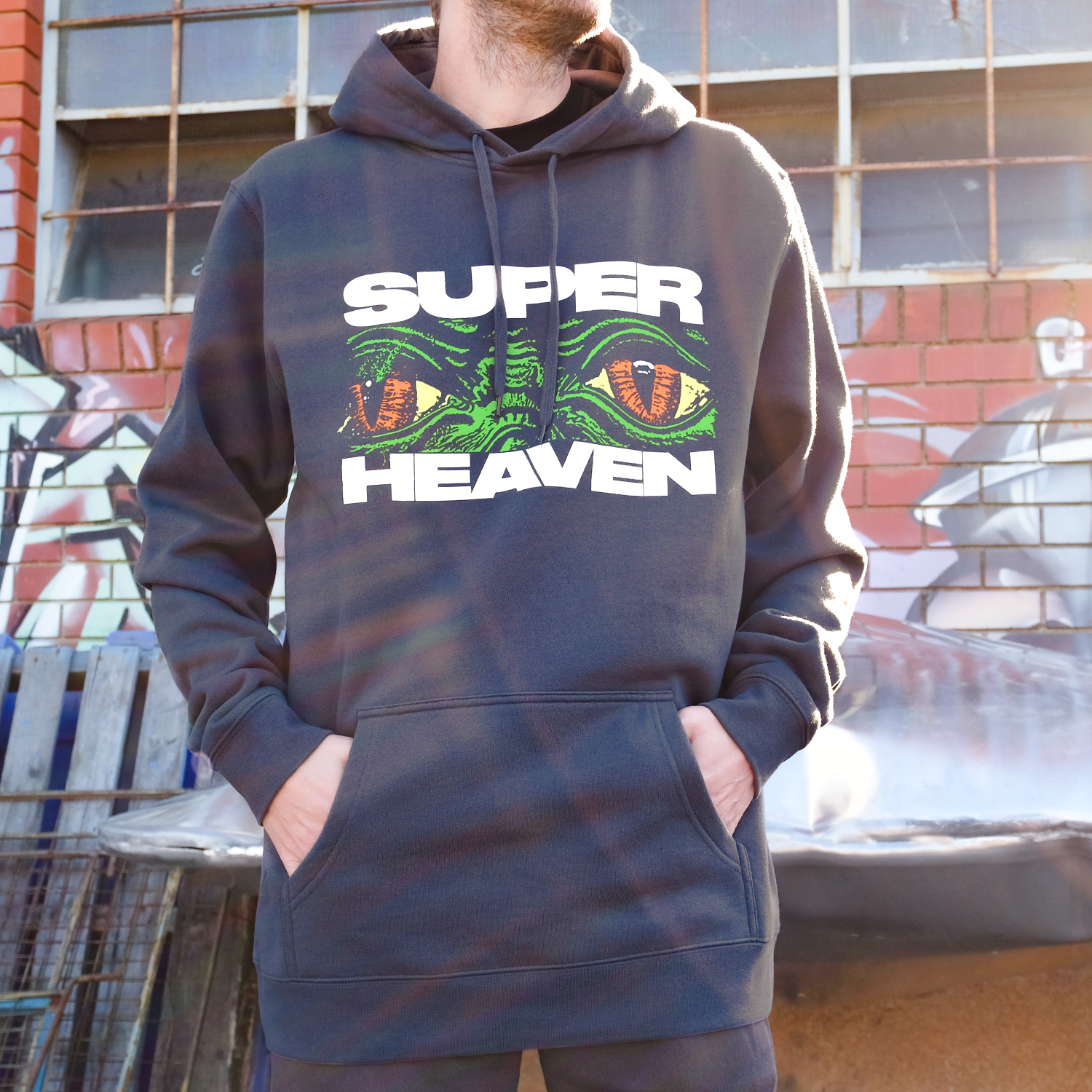 Superheaven - Reptile Hoodie (Petrol Blue)