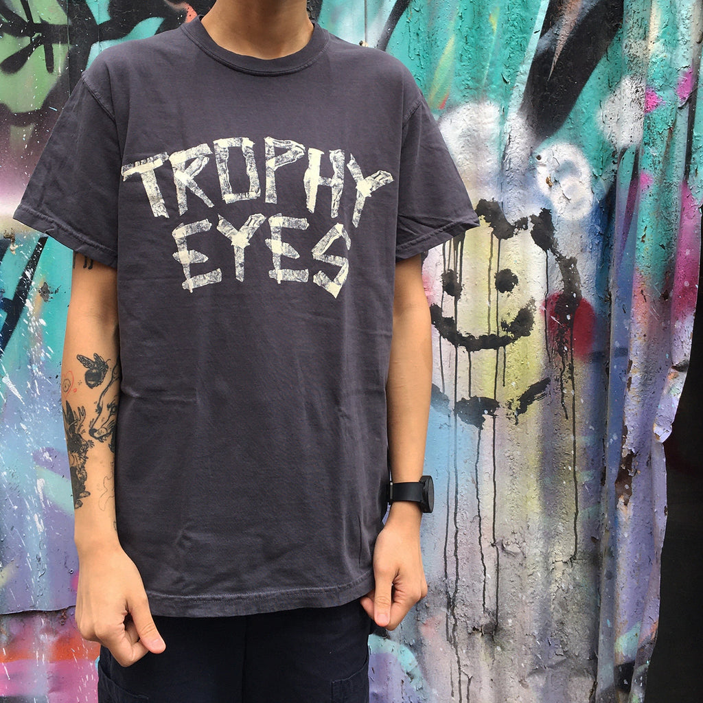 Trophy Eyes - Tape Logo T-Shirt (Faded Black)