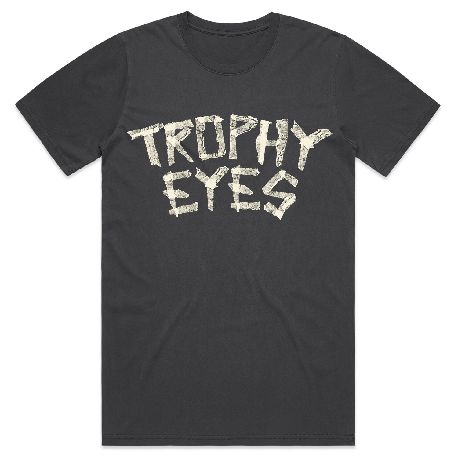 Trophy Eyes - Tape Logo T-Shirt (Faded Black)