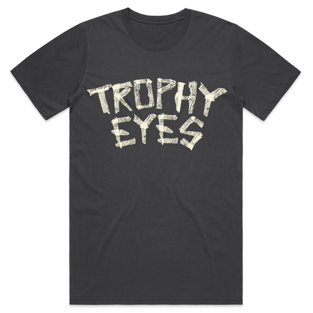 Trophy Eyes - Tape Logo T-Shirt (Faded Black)