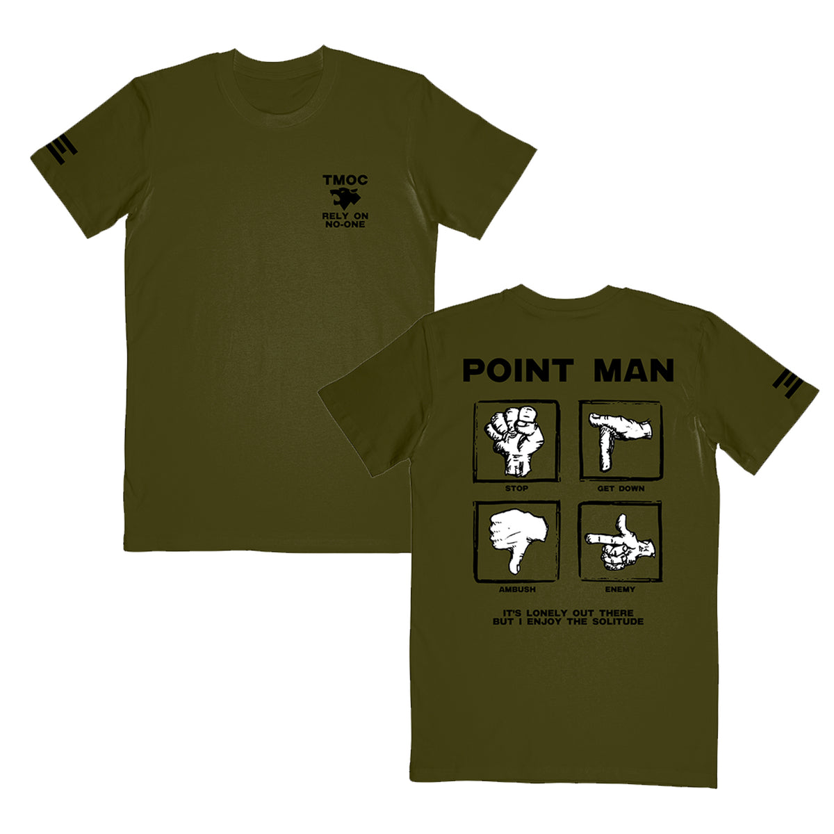 Point Man TShirt (Army Green) Artist First