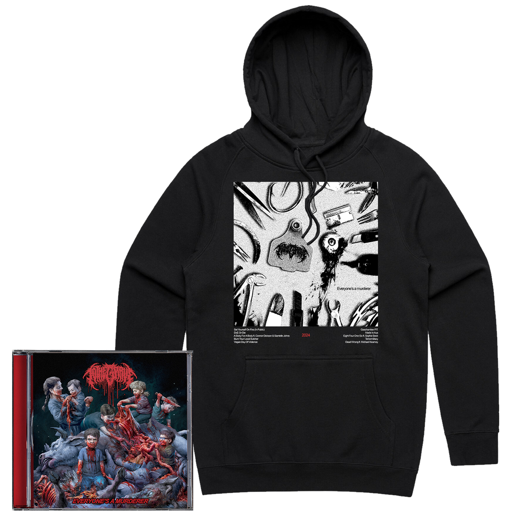 To The Grave - Everyone's A Murderer CD + Hoodie Bundle