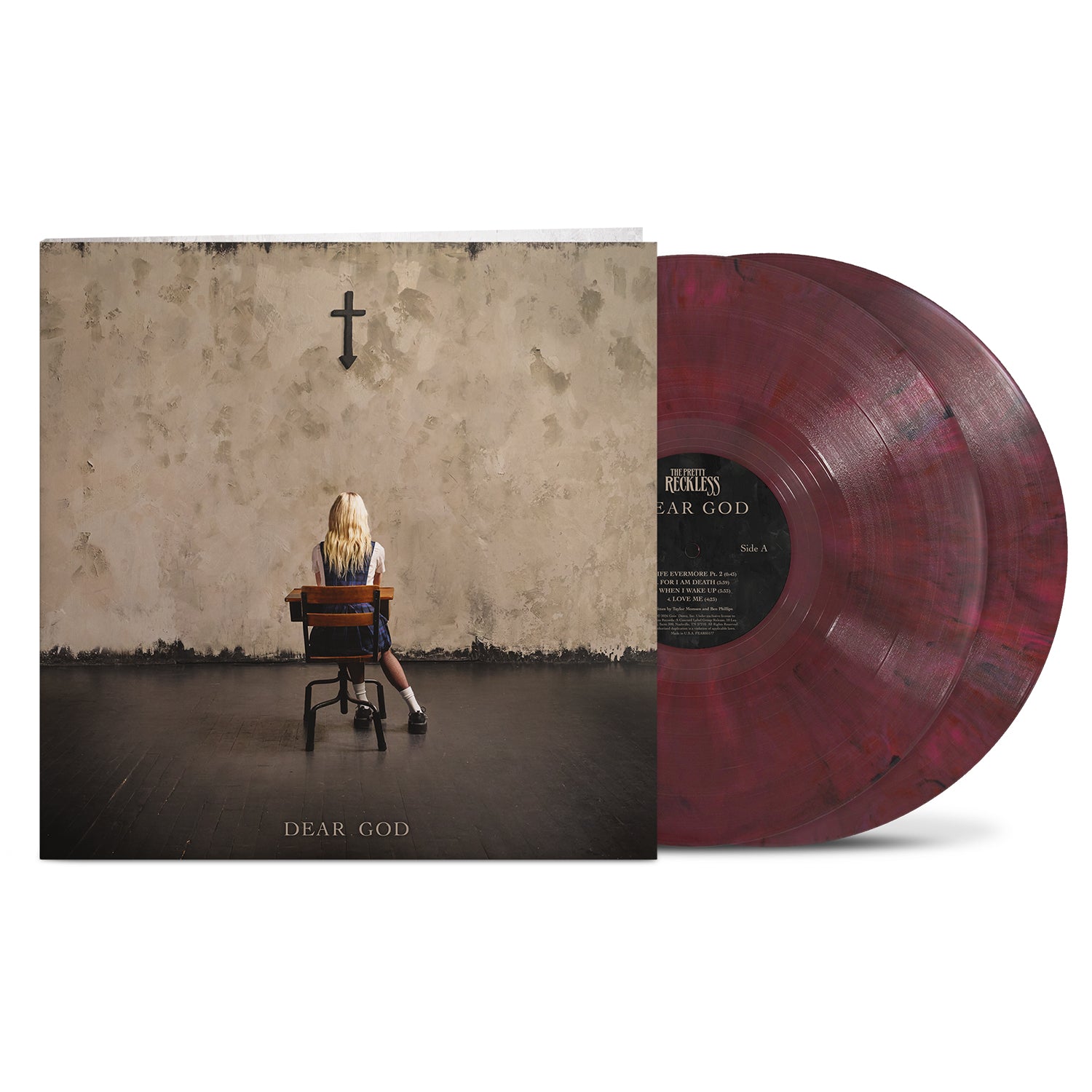 The Pretty Reckless - Dear God 2LP (Red Velvet Vinyl) + Signed Artwork
